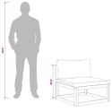 VidaXL 5-częściowy zestaw wypoczynkowy do ogrodu modularny naturalny