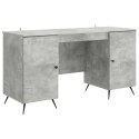BIURKO BETONOWY SZARY 142,5 X 50 X 75 CM DREWNO INŻYNIERYJNE