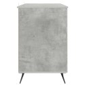BIURKO BETONOWY SZARY 142,5 X 50 X 75 CM DREWNO INŻYNIERYJNE