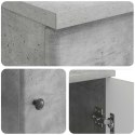 BIURKO BETONOWY SZARY 142,5 X 50 X 75 CM DREWNO INŻYNIERYJNE