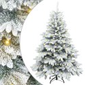 VidaXL Sztuczna choinka z 150 diodami LED Biały 120 cm PE i PVC