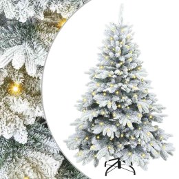 VidaXL Sztuczna choinka z 150 diodami LED Biały 120 cm PE i PVC