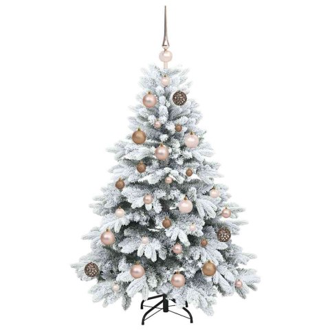 VidaXL Sztuczna choinka z 150 diodami LED Biały 120 cm PE i PVC