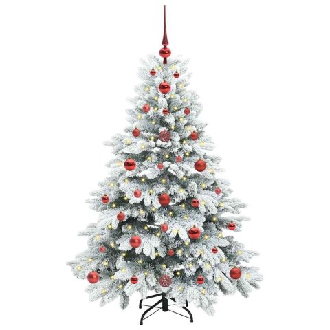 VidaXL Sztuczna choinka z 150 diodami LED Biały 120 cm PE i PVC