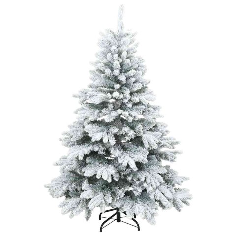 VidaXL Sztuczna choinka z 150 diodami LED Biały 120 cm PE i PVC