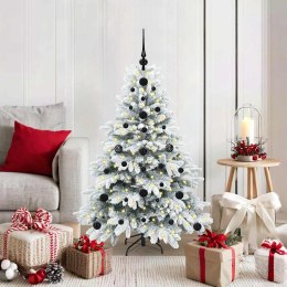 VidaXL Sztuczna choinka z 150 diodami LED Biały 120 cm PE i PVC