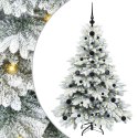 VidaXL Sztuczna choinka z 150 diodami LED Biały 120 cm PE i PVC