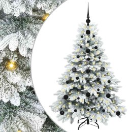 VidaXL Sztuczna choinka z 150 diodami LED Biały 120 cm PE i PVC