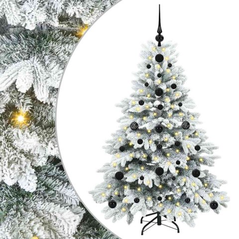 VidaXL Sztuczna choinka z 150 diodami LED Biały 120 cm PE i PVC
