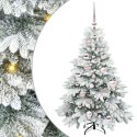 VidaXL Sztuczna choinka z 150 diodami LED Biały 120 cm PE i PVC