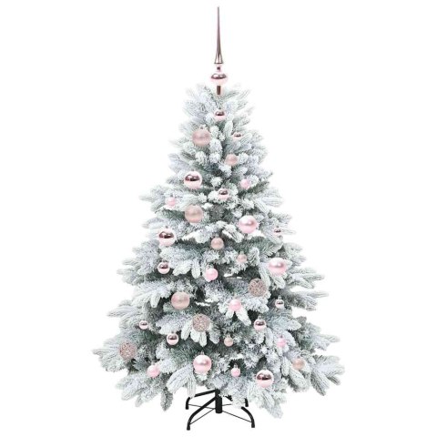 VidaXL Sztuczna choinka z 150 diodami LED Biały 120 cm PE i PVC