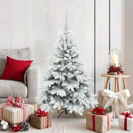 VidaXL Sztuczna choinka z 150 diodami LED Biały 120 cm PE i PVC
