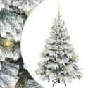 VidaXL Sztuczna choinka z 150 diodami LED Biały 120 cm PE i PVC