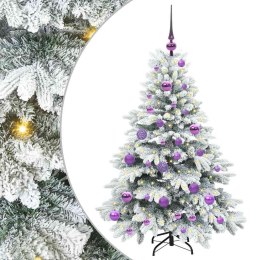 VidaXL Sztuczna choinka z 150 diodami LED Biały 120 cm PE i PVC