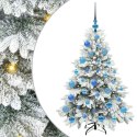 VidaXL Sztuczna choinka z 150 diodami LED Biały 120 cm PE i PVC