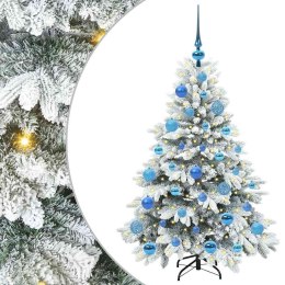 VidaXL Sztuczna choinka z 150 diodami LED Biały 120 cm PE i PVC