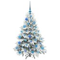VidaXL Sztuczna choinka z 150 diodami LED Biały 120 cm PE i PVC