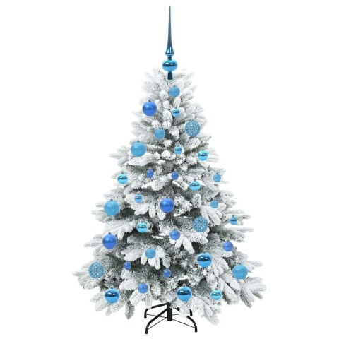 VidaXL Sztuczna choinka z 150 diodami LED Biały 120 cm PE i PVC