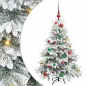 VidaXL Sztuczna choinka z 150 diodami LED Biały 120 cm PE i PVC