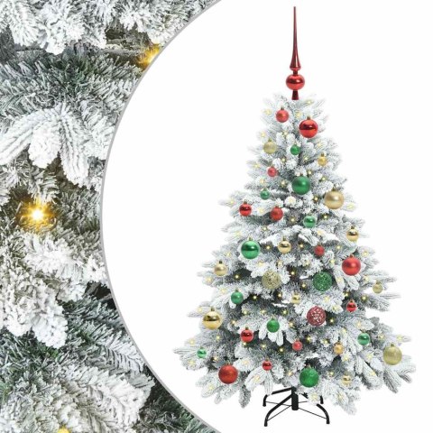 VidaXL Sztuczna choinka z 150 diodami LED Biały 120 cm PE i PVC
