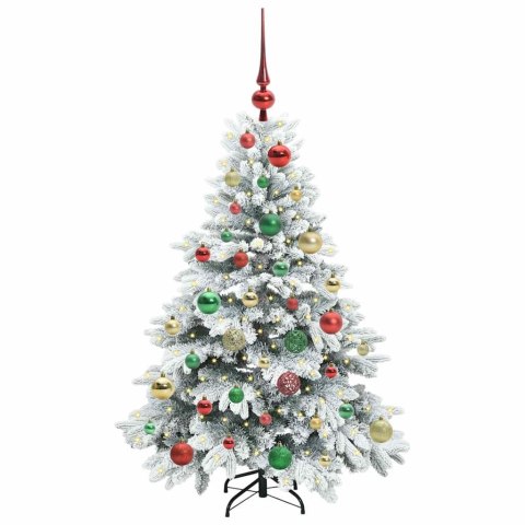 VidaXL Sztuczna choinka z 150 diodami LED Biały 120 cm PE i PVC