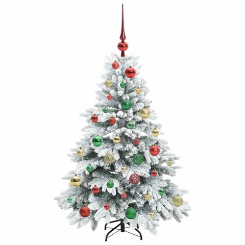 VidaXL Sztuczna choinka z 150 diodami LED Biały 120 cm PE i PVC