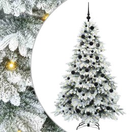 VidaXL Sztuczna choinka z 300 diodami LED Biały 180 cm PE i PVC