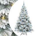 VidaXL Sztuczna choinka z 300 diodami LED Biały 180 cm PE i PVC