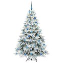 VidaXL Sztuczna choinka z 300 diodami LED Biały 180 cm PE i PVC