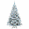 VidaXL Sztuczna choinka z 300 diodami LED Biały 180 cm PE i PVC