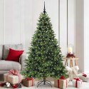 SZTUCZNA CHOINKA Z 300 DIODAMI LED ZIELONY 180 CM PE I PVC