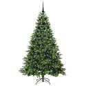 SZTUCZNA CHOINKA Z 300 DIODAMI LED ZIELONY 180 CM PE I PVC