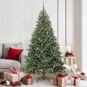 SZTUCZNA CHOINKA Z 300 DIODAMI LED ZIELONY 180 CM PE I PVC