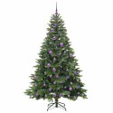 SZTUCZNA CHOINKA Z 300 DIODAMI LED ZIELONY 180 CM PE I PVC