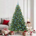 VidaXL Sztuczna choinka z 300 diodami LED Zielony 180 cm PE i PVC