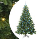 VidaXL Sztuczna choinka z 300 diodami LED Zielony 180 cm PE i PVC