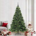 VidaXL Sztuczna choinka z 300 diodami LED Zielony 210 cm PE i PVC
