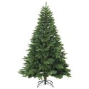 VidaXL Sztuczna choinka z 300 diodami LED Zielony 210 cm PE i PVC
