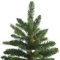 VidaXL Sztuczna choinka z 300 diodami LED Zielony 210 cm PE i PVC