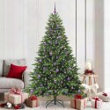 VidaXL Sztuczna choinka z 300 diodami LED Zielony 210 cm PE i PVC