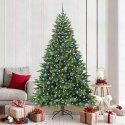 VidaXL Sztuczna choinka z 300 diodami LED Zielony 210 cm PE i PVC