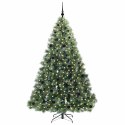 VidaXL Sztuczna choinka z 300 diodami LED Zielony 210 cm PE i PVC