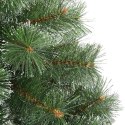 VidaXL Sztuczna choinka z 300 diodami LED Zielony 210 cm PE i PVC
