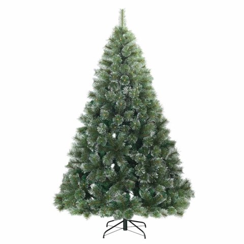 VidaXL Sztuczna choinka z 300 diodami LED Zielony 210 cm PE i PVC