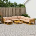 VidaXL Zestaw Sof 9 szt. naturalny Lite Drewno Akacji