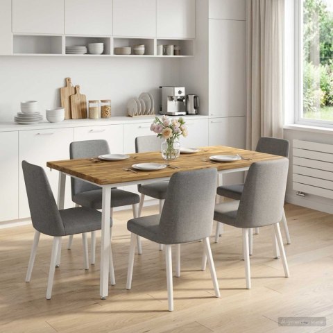 VidaXL Kwadratowy stół do jedzenia 160 x 70 x 75 cm Lite Drewno Akacji