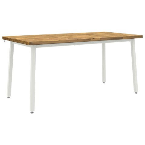 VidaXL Kwadratowy stół do jedzenia 160 x 70 x 75 cm Lite Drewno Akacji