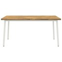 VidaXL Kwadratowy stół do jedzenia 160 x 70 x 75 cm Lite Drewno Akacji