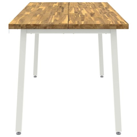 VidaXL Kwadratowy stół do jedzenia 160 x 70 x 75 cm Lite Drewno Akacji