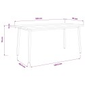 VidaXL Kwadratowy stół do jedzenia 160 x 70 x 75 cm Lite Drewno Akacji